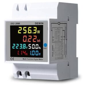 Single-Phase DIN-Rail Multi-Function Power Meter with Color Display